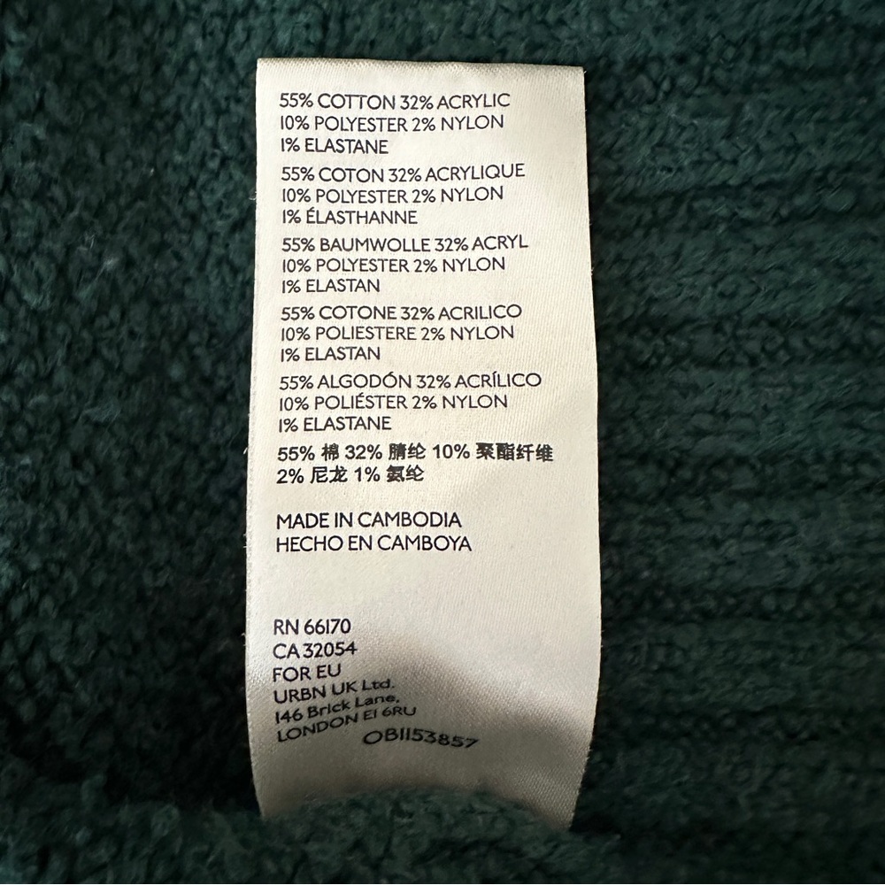 Free People Brookside Green Tunic V-Neck Sweater Women’s XS - Picture 8 of 9